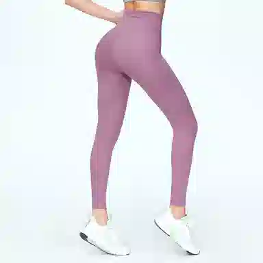 二三二三 纯色提臀松紧运动长裤 女款