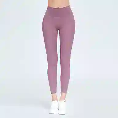 二三二三 纯色简约提臀高腰运动长裤 女款