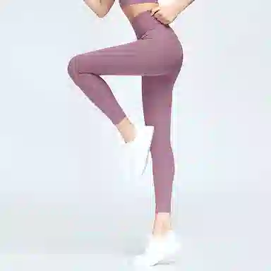 二三二三 纯色简约提臀高腰运动长裤 女款