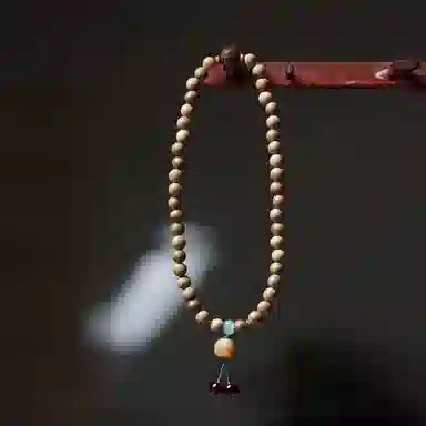 郁馨 国风双圈叠戴佛珠手饰 柿柿如意雕刻六字真言考研考试上岸简约百搭 考神附体#好运 奶香木 手串 男女同款情侣款