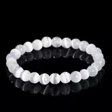 郁馨 白月光简约叮当贵妃镯古典美 素圈优雅一步一响古色古韵汉服旗袍百搭叠戴通勤中式美学#好运 玻璃猫眼 手镯 女款