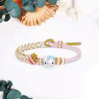 【999纯银*纳福小猫】 郁馨 可爱俏皮温柔少女感手工编织轻奢氛围感 素雅单圈百搭通勤日常可调节显白小众#好运 足银 手绳 女款