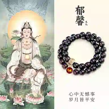 郁馨 【大日如来|招财纳福】羊眉吐气十二生肖八大守护神 盘玩本命年佛珠双圈溏心老料中式美学 #好运 菩提根 手串 男女同款情侣款