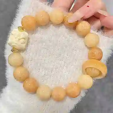 【财神庙已祝*财源滚滚】 郁馨 醒狮水墨画纳福瑞兽事业运爆棚古风文玩盘串新中式小众设计 考试上岸#好运 菩提根 手串 男女同款情侣款