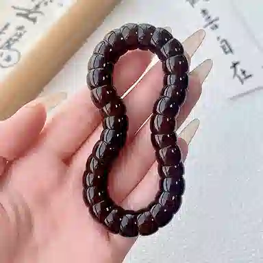 郁馨 新中式国潮简约典雅民族风渐变盘玩佛珠绕指柔节节高升创意斜切解压摸鱼 #好运 菩提根 手串 男女同款情侣款