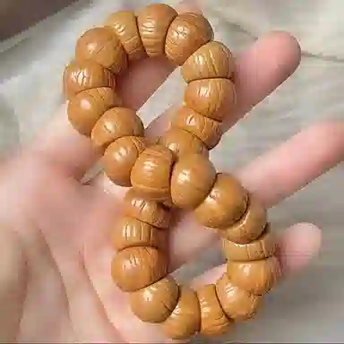 郁馨 简约绕指柔斜切猪大肠精工单圈休闲盘玩禅意民族风 静心解压文玩 #好运 猴头核桃 手串 男女同款情侣款