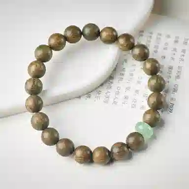 郁馨 中式美学森系单圈盘玩禅意过手留香古色古韵旗袍汉服 小众设计时尚本命年 水逆退散#好运 绿檀 手串 男女同款情侣款