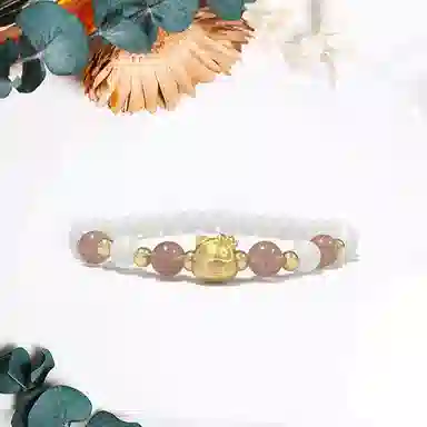 郁馨 萌趣可爱卡通小猫单圈串珠手饰 招财转运简约高级感个性时尚轻奢心动信号恋爱告白#好运 菩提根 手串 男女同款情侣款