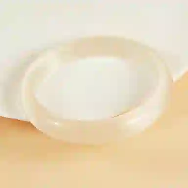 郁馨 莫比乌斯系列爱无止境新中式素圈一步一响简约百搭设计感古风旗袍古香 #好运 玻璃猫眼 手镯 男女同款情侣款