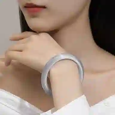 郁馨 文艺小清新中式美学复古简约国潮温柔美人镯一步一响高级感百搭精致古典白月光汉服旗袍#好运 玻璃猫眼 手镯 男女同款情侣款