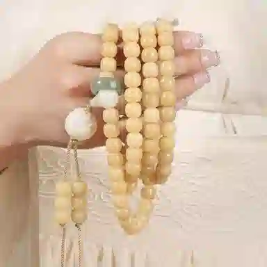 郁馨 好运莲莲 守财平安 新中式 吉祥如意  时来运转 八方来财 菩提根 手串 男女同款情侣款