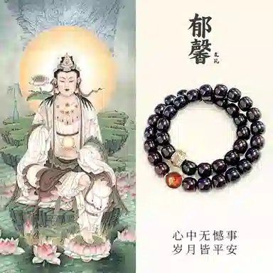 【大势至菩萨|学业有成】 郁馨 马到成功十二生肖八大守护神本命年转运双圈溏心老料手饰  步步高升#好运 菩提根 手串 男女同款情侣款