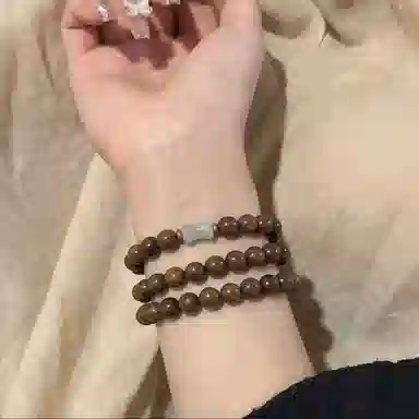 郁馨 步步高升竹节珠禅意素雅温柔小众设计多圈盘玩手饰 时来运转学业有成考公考试上岸#好运 金丝檀木 手串 男女同款情侣款