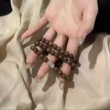 郁馨 步步高升竹节珠禅意素雅温柔小众设计多圈盘玩手饰 时来运转学业有成考公考试上岸#好运 金丝檀木 手串 男女同款情侣款