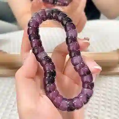 郁馨 新中式国潮简约典雅民族风渐变盘玩佛珠绕指柔节节高升创意斜切解压摸鱼 #好运 菩提根 手串 男女同款情侣款