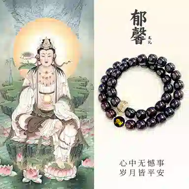 【大势至菩萨|学业有成】 郁馨 马到成功十二生肖八大守护神本命年转运双圈溏心老料手饰  步步高升#好运 菩提根 手串 男女同款情侣款