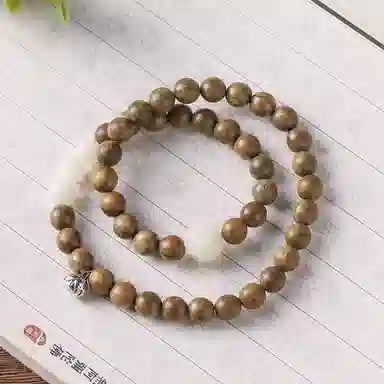 【逢考必过】 郁馨 考研考试上岸国风新中式盘玩佛珠禅意森系简约双圈绕指柔民族风高级感 学业有成#好运 绿檀 手串 男女同款情侣款