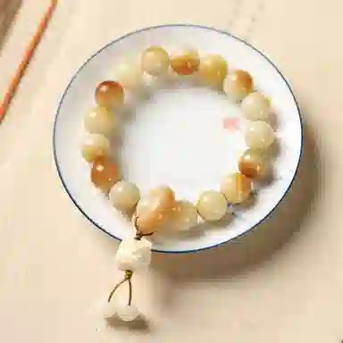 【财神庙已佑*福禄葫芦】 郁馨 双圈佛珠炭烧软萌可爱萌趣猫爪流苏吊坠平安喜乐诸事顺遂本命年转运#好运 菩提根 手串 男女同款情侣款