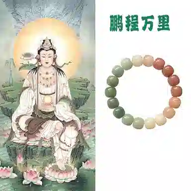郁馨 抹茶玫瑰招桃花本命年转运珠盘玩手饰精工高品质渐变民族风 前程似锦 #好运 菩提根 手串 男女同款情侣款