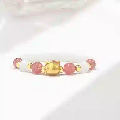 郁馨 招财转运单曲可爱小猫气质精致可爱轻奢高级感萌趣串珠手饰 财源滚滚百搭通勤在逃公主#好运 菩提根 手串 女款