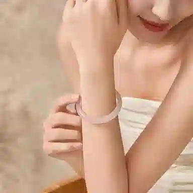 郁馨 招财转运可爱轻柔在逃公主萌趣福猫甜美气质嫩粉 在逃公主简约小众设计高级感叮当镯一步一响#好运 琉璃 手镯 女款