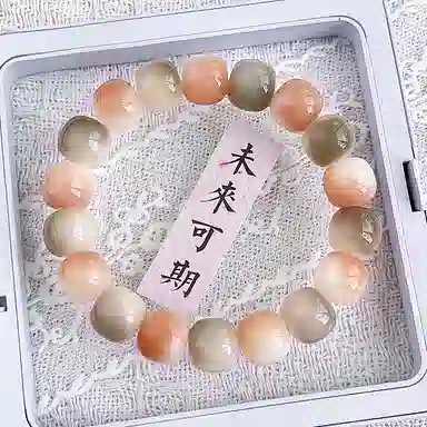郁馨 温柔甜美可爱百搭森系多巴胺配色绕指柔渐变佛珠手饰 考研考试上岸 正缘桃花#好运 菩提根 手串 男女同款情侣款