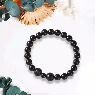 郁馨 水墨风乌黑单圈禅意素雅步步生莲气质文玩串珠 转运考研考试上岸 八方来财#好运 黑檀 手串 男女同款情侣款