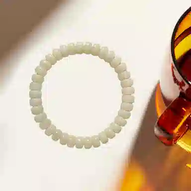 郁馨 俏皮可爱温柔单圈隔片珠 国潮复古休闲佛珠简约百搭素串精致绕指柔轻奢高级感 #好运 菩提根 手串 男女同款情侣款