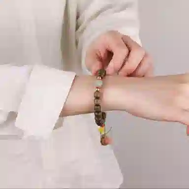 郁馨 好运莲蓬前程似锦复古盘玩流苏手饰 考公考试上岸典雅温柔百搭 学业有成#好运 绿檀 手串 男女同款情侣款