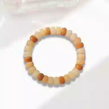 【财源滚滚*岁岁进财】 郁馨 田园风药片珠绕指柔休闲盘玩简约精致高级感串珠手饰本命年转运#好运 菩提根 手串 男女同款情侣款