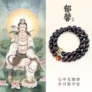【普贤菩萨|平步青云】 郁馨 蛇年好运十二生肖八大守护神 双圈溏心老料盘玩手饰简约本命年转运#好运 菩提根 手串 男女同款情侣款