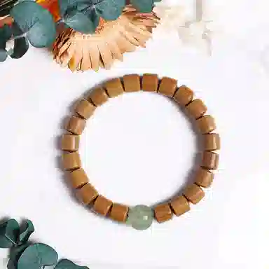 郁馨 单圈串珠新中式节节高升佛珠手饰 休闲盘玩简约个性百搭时来运转诸事顺利轻奢古风优雅#好运 檀木 手串 男女同款情侣款