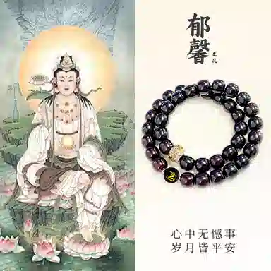【普贤菩萨|平步青云】 郁馨 蛇年好运十二生肖八大守护神 双圈溏心老料盘玩手饰简约本命年转运#好运 菩提根 手串 男女同款情侣款