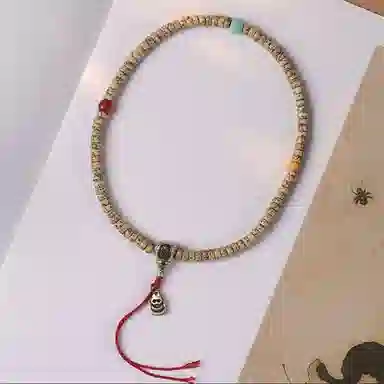 郁馨 新中式双圈扎基拉姆笑脸小丑叠戴盘玩串珠文玩  轻奢高级感小众设计吉祥如意招财#好运 星月菩提 手串 男女同款情侣款