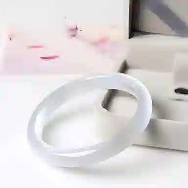 【白月光*倾城美人镯】 郁馨 叮当贵妃镯中式美学冰透一步一响宫廷风素雅古风旗袍汉服平安镯温柔精美礼盒 #好运 玻璃猫眼 手镯 女款