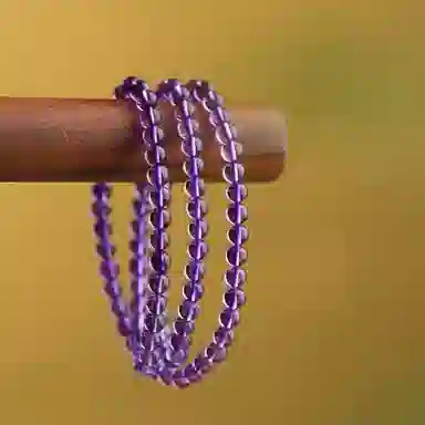 【学业考试考研上岸*智慧之石】 郁馨 赠贴逢考必过 紫定胜利旺事业爆棚 #好运天然 紫水晶 手串 男女同款情侣款