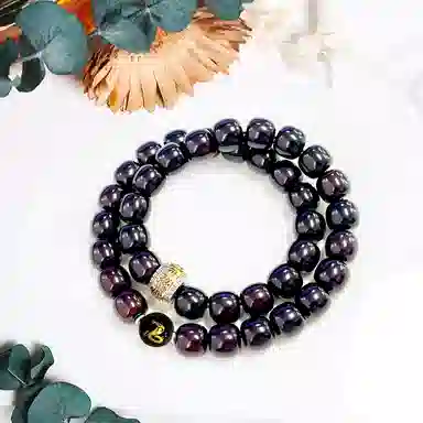 【普贤菩萨|平步青云】 郁馨 蛇年好运十二生肖八大守护神 双圈溏心老料盘玩手饰简约本命年转运#好运 菩提根 手串 男女同款情侣款