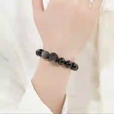 郁馨 【招财醒狮*吉祥如意】瑞狮呈祥本命年转运财源滚滚单圈盘玩佛珠手饰 炫酷福运双至复古风#好运 黑檀 手串 男女同款情侣款