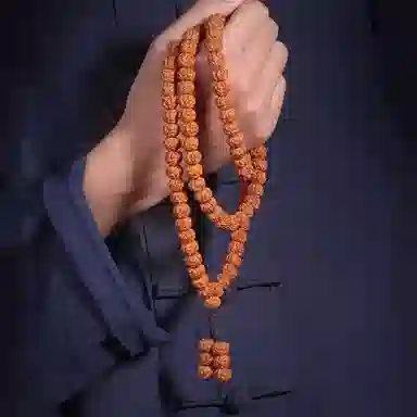 郁馨 新中式树王爆肉古风旗袍复古叠戴盘玩佛珠招财纳福 #好运 金刚菩提 手串 男女同款情侣款