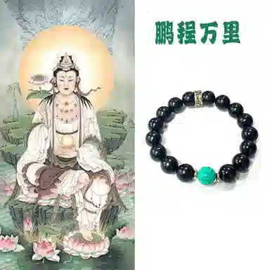 郁馨 大黑天霸气文玩佛珠本命年开运 事业运爆棚民族风简约禅意小众设计高级感 步步高升#好运 黑檀 木作手串 男女同款情侣款