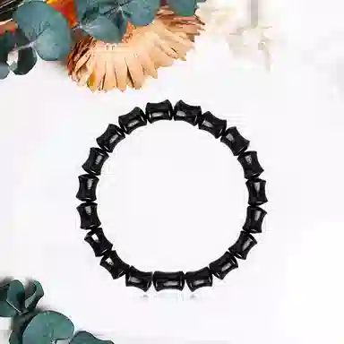 郁馨 夜影竹音禅意单圈新中式文玩串珠节节高升考研考试上岸 竹报平安简约招财纳福福气满满 #好运 黑檀 手串 男女同款情侣款