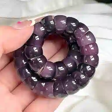 郁馨 新中式国潮简约典雅民族风渐变盘玩佛珠绕指柔节节高升创意斜切解压摸鱼 #好运 菩提根 手串 男女同款情侣款