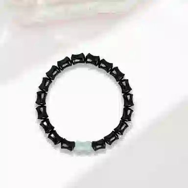 郁馨 夜影竹音禅意单圈新中式文玩串珠节节高升考研考试上岸 竹报平安简约招财纳福福气满满 #好运 黑檀 手串 男女同款情侣款
