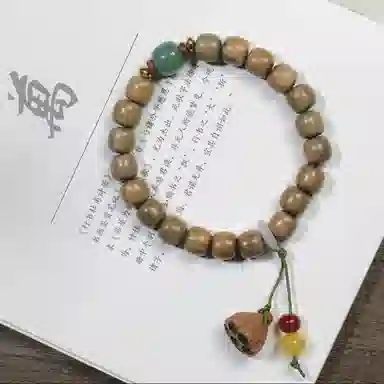 郁馨 好运莲蓬前程似锦复古盘玩流苏手饰 考公考试上岸典雅温柔百搭 学业有成#好运 绿檀 手串 男女同款情侣款