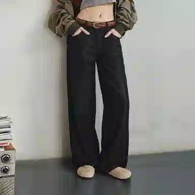 MADEN Relaxed Fit Jeans Black