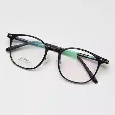 山一丸 韩版细边近视学生轻配度数平光 方形 光学镜架 男女同款情侣款