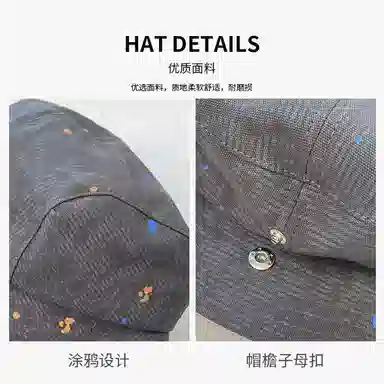 山一丸 一帽多戴韩版时尚显脸小休闲 涤纶 渔夫帽 女款