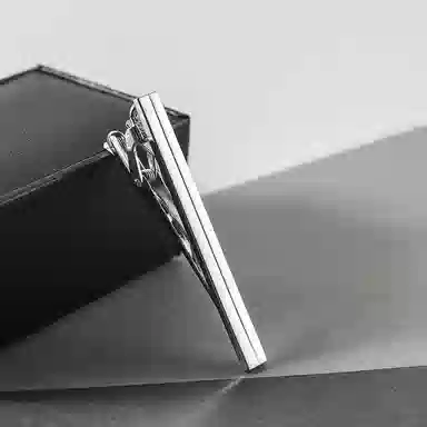 山一丸 拉丝光面造型铁领夹 外贸跨境热销金属 铁 领带夹 男款