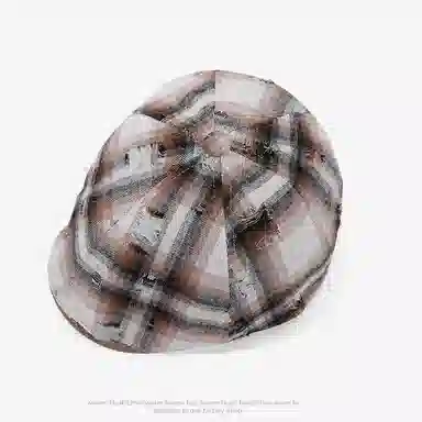 山一丸 韩版破洞复古做旧秋冬港风休闲文艺画家 聚酯纤维 贝雷帽 女款