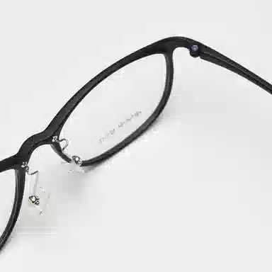 山一丸 韩系细边框文艺学生平光可配度数 不规则形 光学镜架 男女同款情侣款